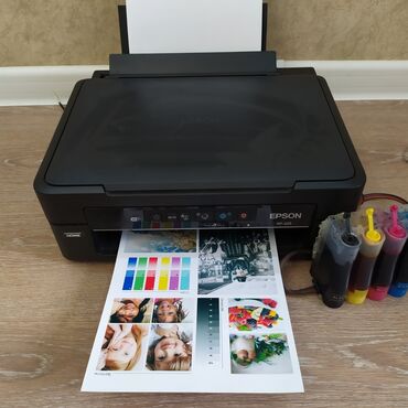 заправка картриджей с выездом в Кыргызстан | ПРИНТЕРЫ: Цветной принтер с wi-fi 3в1 мфу копирует, сканирует, печатает, epson