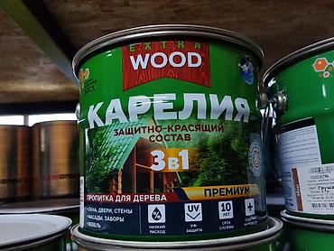 Сиңдиргич: Защитно-красящий состав для древесины EXTRA WOOD «Карелия» 3-в-1 — 1