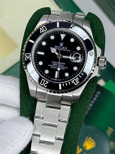 пол сапог: Новый, Наручные часы, Rolex, цвет - Черный — 2