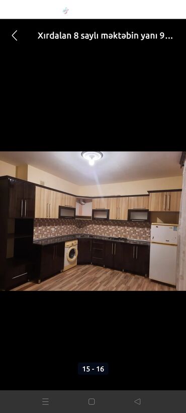 Uzunmüddətli kirayə mənzillər: Xirdalanda 5 nömreli mektebe yaxin 9/6 mertebesinde 2 otaqli ev 430 — 11