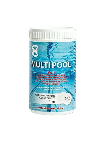 fleke za bazen: MULTI POOL 5 u 1 – multifunkcionalne hlorne tablete za bazene - — 1