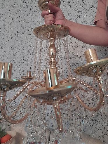 İşıqlandırma: Çılçıraq, 8 lampa, Metal — 2