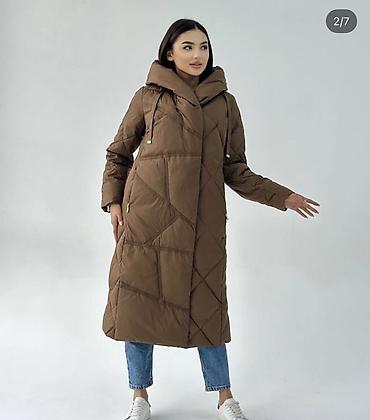 reebok кроссовки женские: Пуховик, Длинная модель, Стеганый, S — 5