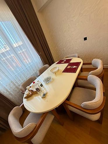 Qonaq otağı üçün, İşlənmiş, Oval masa, 6 stul lalafo.az -da Qonaq otağı üçün, İşlənmiş, Oval masa, 6 stul