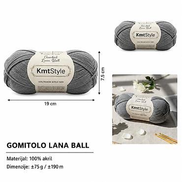 KMT Premium pamučna siva 809666 Višenamenska pređa u sivoj boji