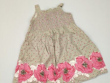 sukienka letnia khaki: Sukienka letnia 9-12 m, wzrost - 80 cm., Bawełna, stan - Dobry