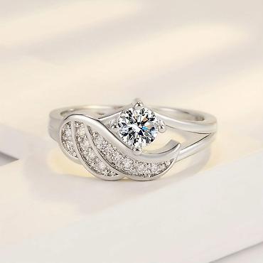 Prstenje: Elegantni modeli sa dragim i poludragim kamenjem - Halo verenički — 8