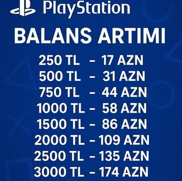 işlənmiş playstation: PlayStation balans artımı – Sürətli və etibarlı