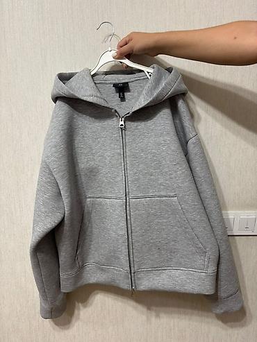 Мужская толстовка, L, H&M, Новый, цвет - Серый, Платная доставка