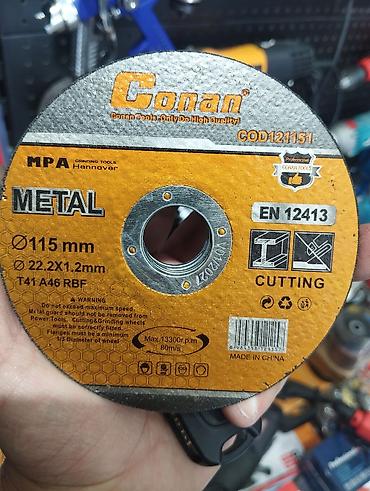 qara dik: Conan Metal kəsici disk - İstifadə sahəsi: metal üçün kəsim - Ölçü — 1