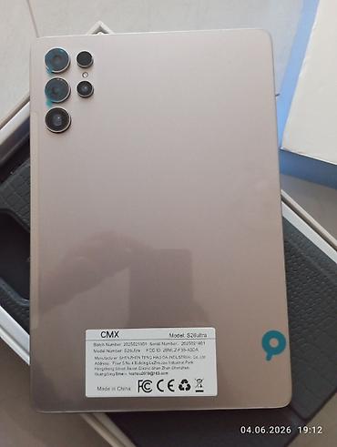 Digər planşetlər: CMX S26Ultra planşet Xüsusiyyətlər: - Model: CMX S26Ultra (etiketdə — 12