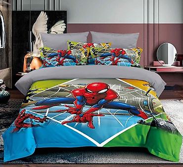 Posteljina: Dečija posteljina sa printom crtanih junaka. Set od 3 dela. Više — 10