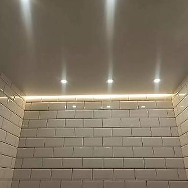 Натяжной потолок: Натяжные потолки под ключ - Виды: одноуровневые и многоуровневые — 15