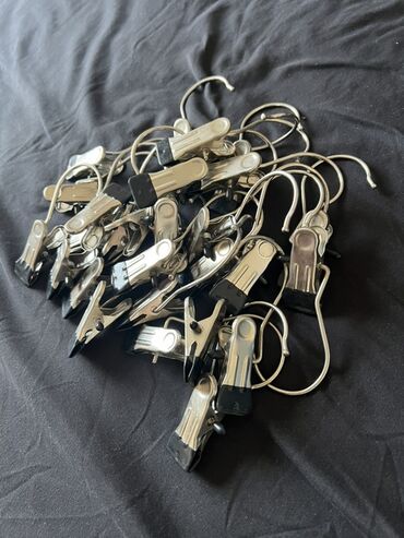 Mağaza asılqanları: 1 ədəd 1 manat 30 ədəddir Metal paltar asqısı klipləri – çoxlu sayda — 7