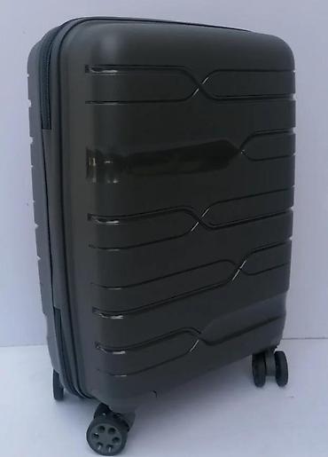 Putni koferi i torbe: Tvrdi kofer na točkićima – siva boja - Materijal: čvrsta ABS/plastika — 10