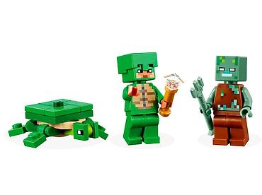 Оюнчуктар: 🐢 LEGO Minecraft The Turtle Beach House (#21254) Создай свой — 7