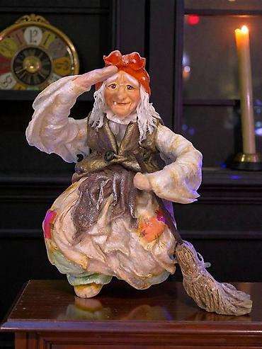 Подарки и сувениры: Баба Яга — подвесная игрушка ручной работы | интерьерный декор — 14