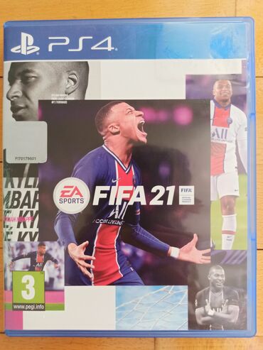 PS2 & PS1 (Sony PlayStation 2 & 1): Playstation 4 FİFA 21 oyun diski ideal vəziyyətdədir yenidən seçilmir