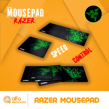 en ucuz notebook: Mouse Altlığı Asus ROG Mousepad Razer Control və Speed Modelləri