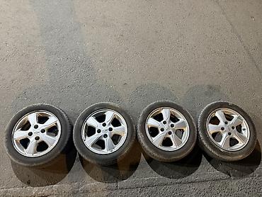 Шиналар жана дисктер: Дөңгөлөктөр монтажда 165 / 60 / R 14, Жай, Колдонулган, Комплект, Жеңил унаалар, Куйма, тешиктери - 4 — 2