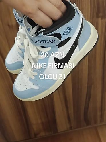 qacış ucun uşaq krosovkalrı: Rəng - Qara Krossovkalar, Nike, Ölçü: 31, Oğlan üçün — 3