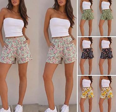 spandex elastin: Šorc leprsav sa elasticnim pojasem,sareni dezeni vise boja i sara — 1