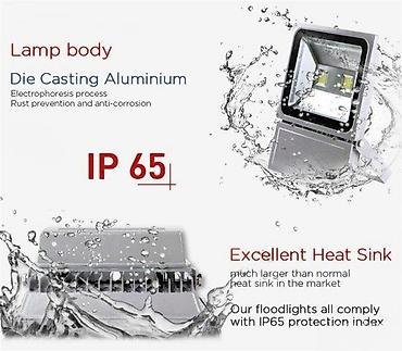 Rasveta: 100W Reflektor kvalitetnije diode. Snaga: 100W Boja: 6500 K — 6