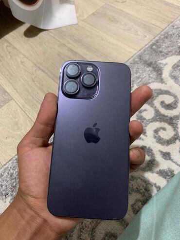 Apple iPhone: IPhone 14 Pro Max, Б/у, 256 ГБ, Зарядное устройство, Защитное стекло, Чехол, 83 %