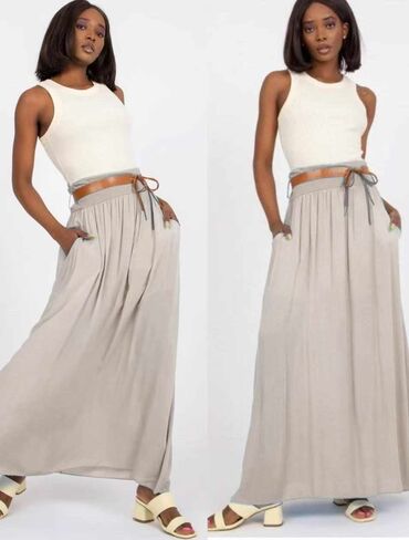 zara skirts: M (EU 38), Midi, bоја - Bež