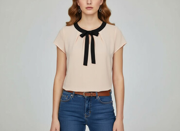 bluzki w geometryczne wzory: Pretty Girl, Bluzka damska, rozmiar XS