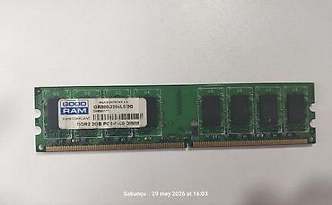 Operativ yaddaş (RAM) 2 GB, > 4000 Mhz, DDR2, PC üçün, İşlənmiş