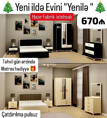 çarpay: *Yataq dəsti 670Azn💥 ENDİRİM 🎄* ✔️Rəng seçimi var *🎁Matras hədiyyə* ✔️ — 1