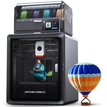 printer adapter: Anycubic Kobra S1 Combo 3D Printer Tam qapalı CoreXY konstruksiyalı — 3