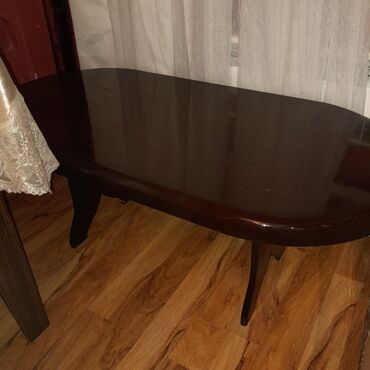 стол из эпоксидной смолы: Журнальный стол, Б/у, Нераскладной, Овальный стол