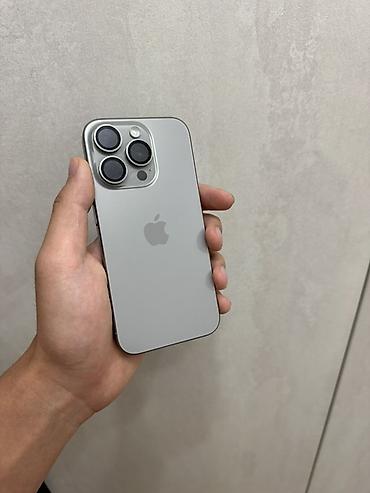 17 pro max: IPhone 15 Pro, Б/у, 512 ГБ, Natural Titanium, Защитное стекло, Коробка, 86 % — 1