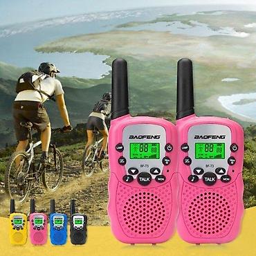 Ostali aksesoari za decu: Baofeng BF-T3 par PMR/FRS dječijih/turističkih vokitokija – roze boje — 2