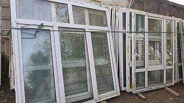 torba asfalt: PVC pəncərə blokları - Material: Ağ rəngli PVC/profil karkas - Şüşə — 1
