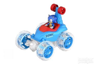 trimer za travu lidl 2023: Sonic stunt auto na daljinski Sonic the hedgehog Sonic stunt auto na