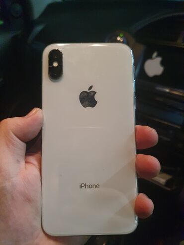 Apple iPhone: IPhone X, Б/у, 256 ГБ, Белый, 100 %