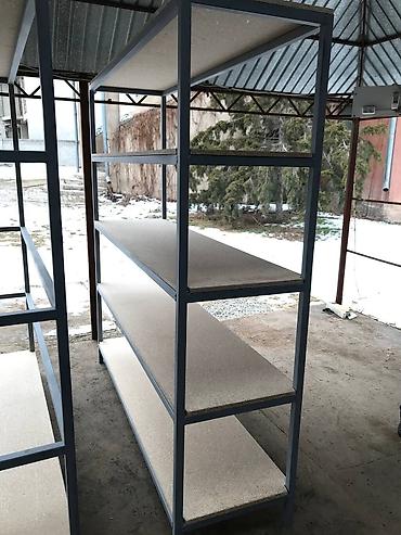 Этажерки для кухни: Продается стеллаж из профильной трубы размеры высота 1900мм Длина — 3