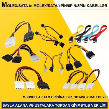Digər kompüter aksesuarları: Kabellər "MOLEX/SATA to SATA/MOLEX Original" SAYLA ALANA VƏ USTALARA -da lalafo.az — 1 Digər kompüter aksesuarları: Kabellər "MOLEX/SATA to SATA/MOLEX Original" SAYLA ALANA VƏ USTALARA — 1