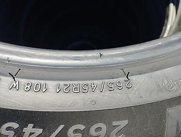 r21: İşlənmiş Şin Michelin 265 / 45 / R 21 — 1