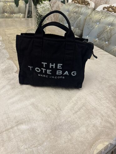 Çantalar: Qadın çanta dəsti - Qara “THE TOTE BAG – Marc Jacobs” kanvas tote — 1