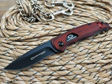нож походный: Складной нож мини Coral WA-095RG от With Armour сталь D2, рукоять G10