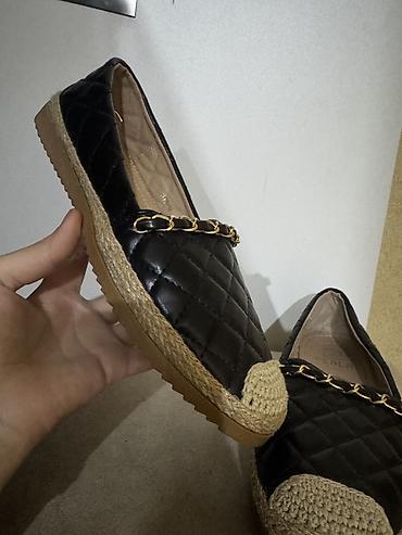cins walvar: Qara qadın espadrili – zəncir detallı - Üst hissə: quilted (romb — 2