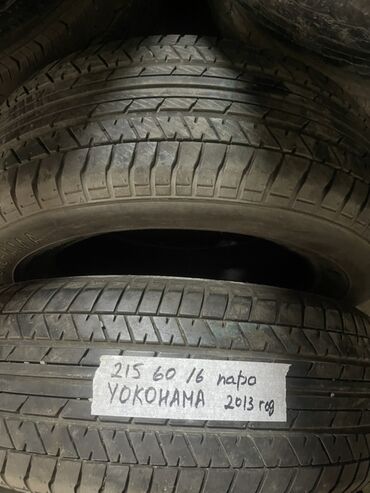 Шины: Шины 215 / 60 / R 16, Лето, Б/у, Пара, Легковые, Япония, Yokohama