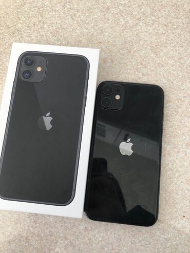 ikinci el telefonlar gence: IPhone 11, 64 GB, Qara, Face ID