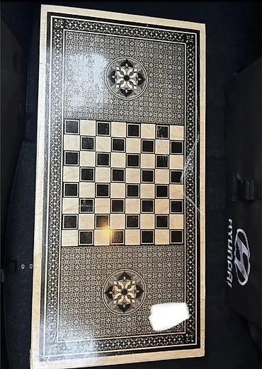 Nərdlər: Taxta nərd/şahmat dəsti - Material: ağacdan hazırlanmış, laklı səth - — 5