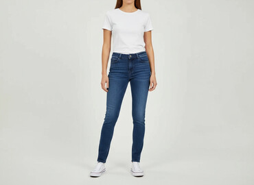 krótkie spodenki do grubych rajstop: Denim, Джинси жіночі, розмір S