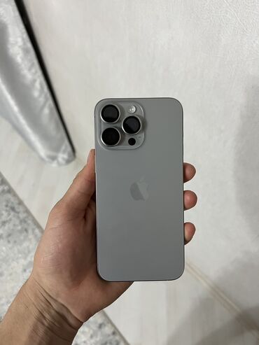 айфона 15: IPhone 15 Pro Max, Колдонулган, 256 ГБ, Коргоочу айнек, Каптама, Кабель, 95 %